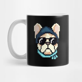 French Bulldog Pixel Art Dog Lover Frenchie Retro Mug